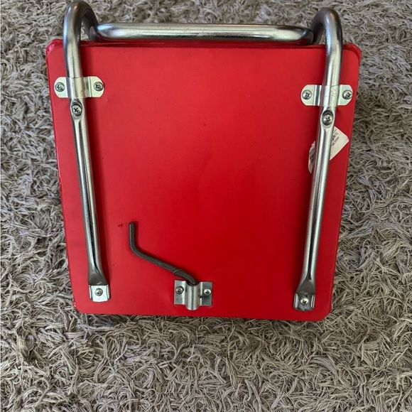 One Vintage OHIO STATE Buckeyes Stadium Bleacher Cushioned Folding Seat Gray/Red - Picture 4 of 5